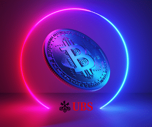 UBS crypto digital asset coin representing UBS private banking crypto services