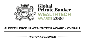 SpeciTec winning the AI Excellence in WealthTech Award – Overall at the Global Private Banker WealthTech Awards 2026.